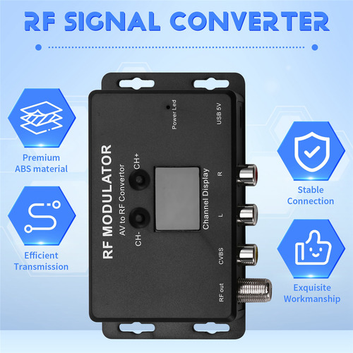 Modulador Rf M60 Convertidor Av A Rf Modulador Uhf Señal Rf