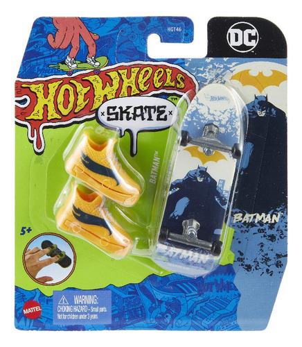Hot Wheels Skate De Dedo Do Batman + Tenis Mattel