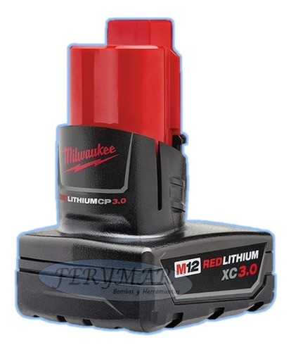 Bateria Red Lithium Xc 3.0 3a 12v M12 Milwaukee 4811-2402 