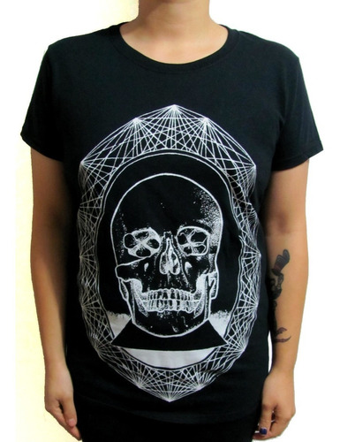 Polera Serigrafia Calavera Camafeo 