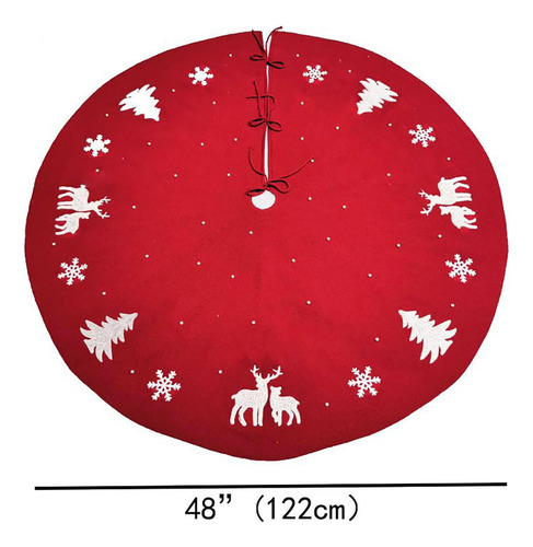 Adorno Para Falda De Árbol De Navidad Con Forma De Copo De N