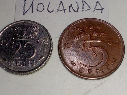 Monedas Holanda. Lote X 4