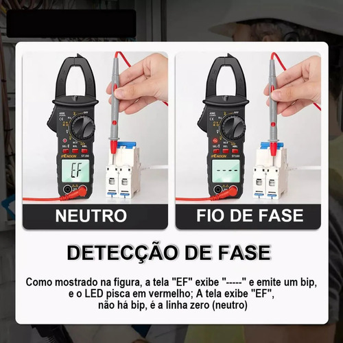 Alicate Amperímetro Digital Minipa ST180 - 600V, Ferramenta para Medição de Energia com Precisão | Capacimetro Digital | Voltimetro Digital | Multimetro digital Multimetro Digital Profissional
