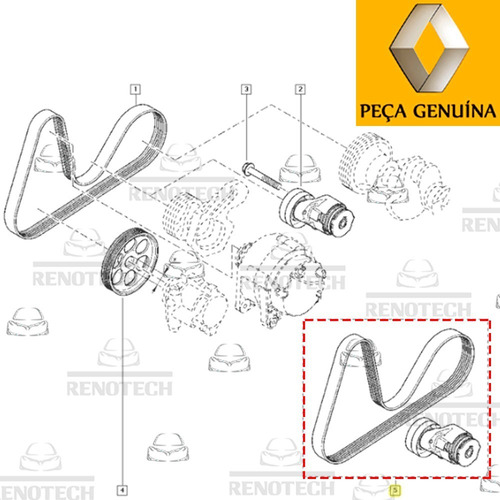 Kit Correia Tensor Alter Fluence 2.0 16v 11 A 18 7701477515