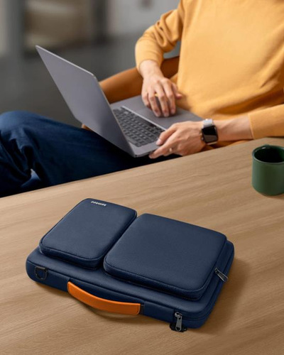 Bolso De Hombro Tomtoc 360° Protección Premium Para Portátil