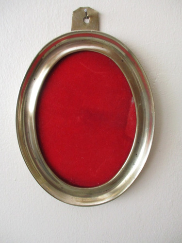 Antiguo Porta Retrato Bronce Macizo 1 Kilo Impecable 17 Cms (Usado)