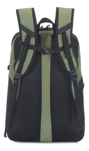 Mochila Porta Notebook Grande Alpine Skate Oficina Facu Color Verde Militar Diseño De La Tela Liso