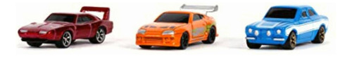 Jada Toys Fast & Furious Nano Paquete De 3 Autos De