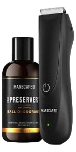 Kit Manscaped Essentials 2.0 Com Aparador E Desodorante Cor Preto