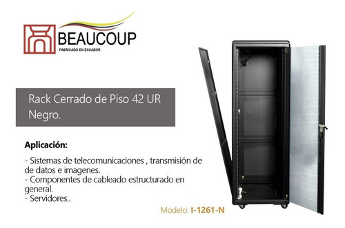 Beaucoup Rack Cerrado De Piso 42ur (2000x600x1000 I-1261-n