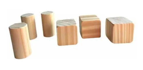 Cono, Esfera, Cilindro,cubo En Madera Para Decorar O Pintar