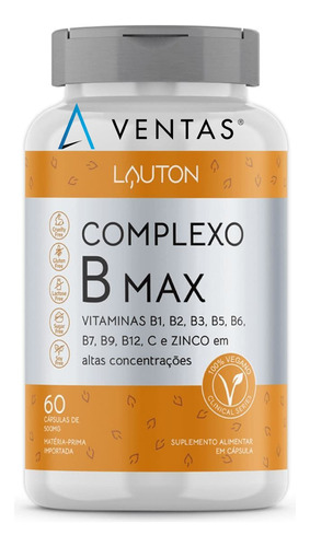 Complejo B Max B12 B1 B2 B3 B5 B7 Acido Fólico Biotina