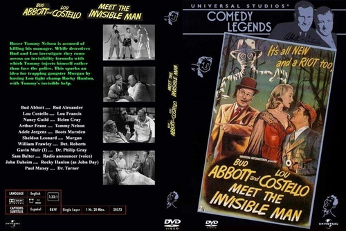 Abbott Y Costello Contra El Hombre Invisible - Dvd