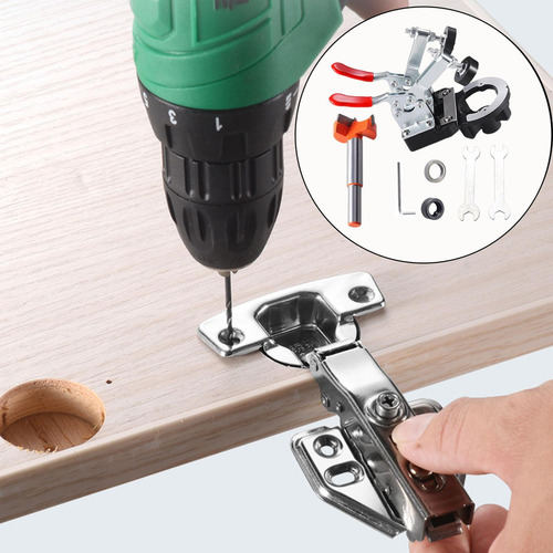 W Bisagra Aburrida Jig 35 Mm Taladro Localizador Herramienta