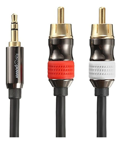 Cable De 3,5 Mm A Rca (6 Pies), Cable De Audio Fospower Rca