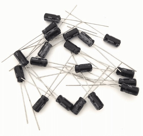 10 Pzas Capacitor Electrolítico 50v 220 Uf