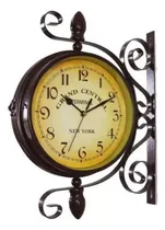 Comprar Reloj De Pared Giratorio Retro Reloj De Pared De Doble Cara