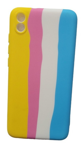 Funda Estuche Goma Arcoiris Para Redmi 7a