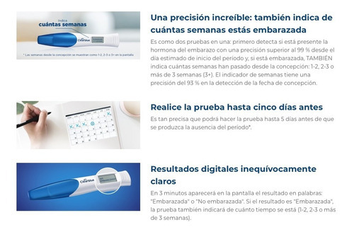 Prueba De Embarazo (digital) Paquete Discreto 1 Unidad