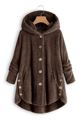 Plush Plush Zipper Hooded Fashion Winter Coat