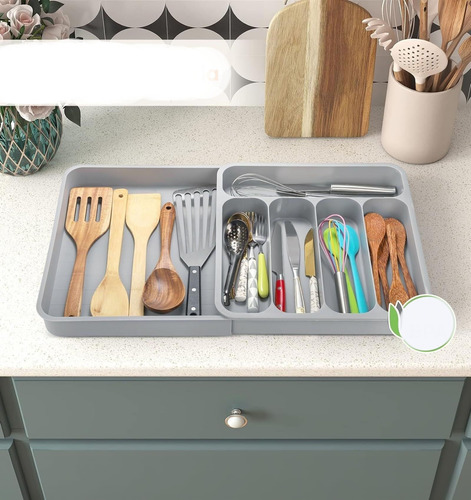 Organizador De Cajón Para Cubiertos Expandible De 1 Pieza