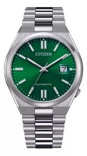 Reloj Citizen Sport Luxury Nj0150-56x Para Hombre TSUYOSA Verde Color de la correa Plateado Color del bisel Plateado