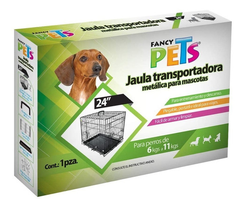 Jaula Metálica Plegable Para Mascotas 24 Fancy Pets