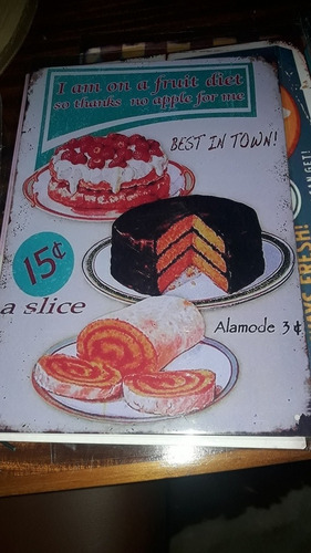 Imagen 6 de 10 de Chapas Decorativas Retro Vintage 20cm X 30