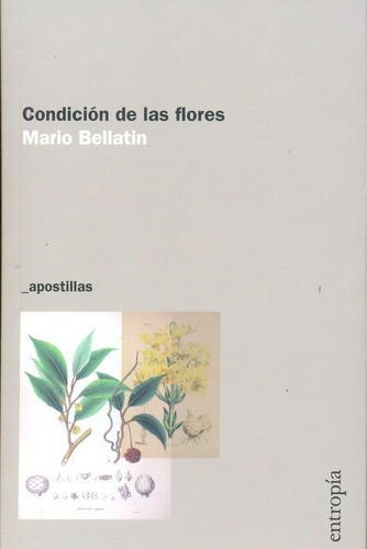 Condición De Las Flores, La - Mario Bellatin, De Mario Bellatin. Editorial Entropía En Español