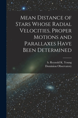 Libro Mean Distance Of Stars Whose Radial Velocities, Pro...