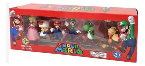 Coleccion Muñecos Figuras Coleccion Set X6 Super Mario Bros