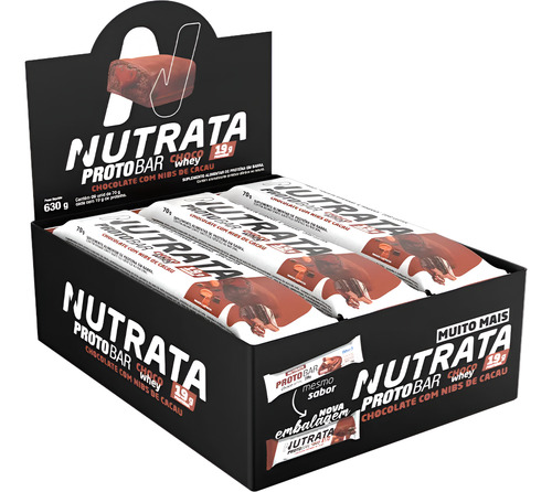 9 Protobar Chocolate E Nibs De Cacau Com Whey Nutrata 70g