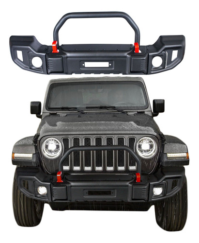 Defensa Facia Bumper Jeep Wrangler Jl Delantero De Acero