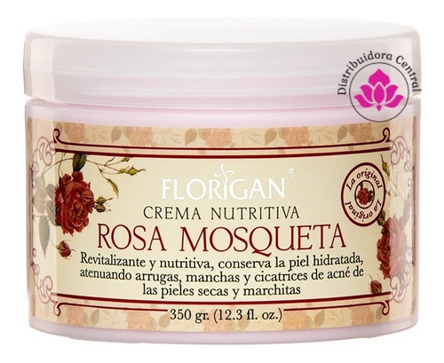Crema Nutritiva Rosa Mosqueta 350gr. Florigan Tipo De Piel Todo Tipo De Piel