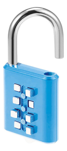 Candados Modernos, Mxoku-002, 2pzas, 8 Teclas, Azul, Mecánic Color Azul