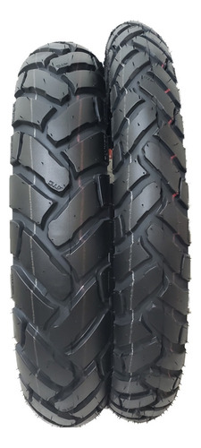 Par Pneu E Câmaras Titan Cbx 200 120/80-18 E 90/90-18 Bunker