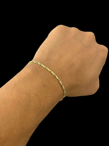 Pulseira De Ouro Corda Dupla 2.25g Com Garantia Vitalícia