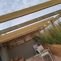 Comprar Pergola Madera O Hierro,   Media Sombra   Policarbonato 