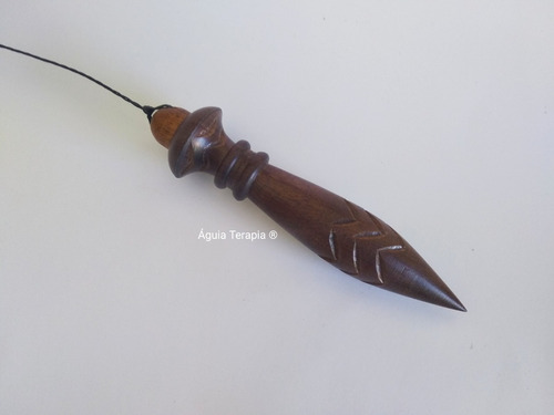 Pêndulo Egipcio C/ Lastro Radiestesia Madeira Com Chumbo