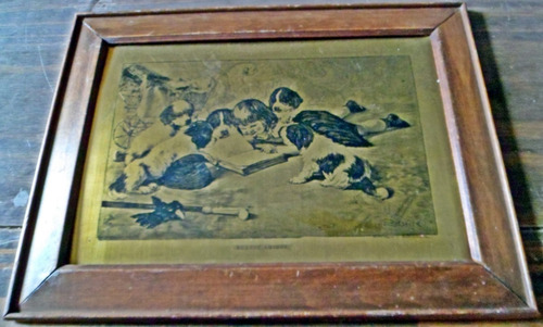 Cuadro Grabado En Placa Bronce Litografia  Palombo Daguerre
