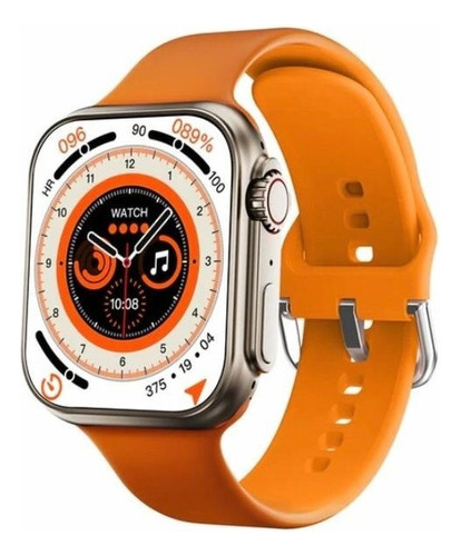 Smartband Microwear Serie 8 W68+ Séries 8 Ultra W68+ 20.2mm Caixa 49mm De  Metal, Pulseira  Laranja