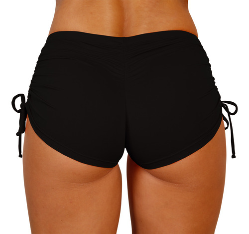 Shorts Praia Sunkini Feminino Regulagem Lateral Cintura Alta