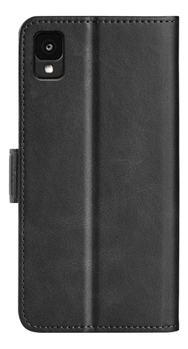 Funda De Piel Tpu Con Tapa Horizontal Azul Oscuro Para Tcl 3