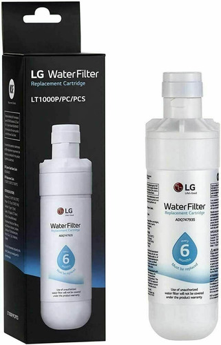 Filtro De Agua Para Neveras LG Lt1000 Adq74793501