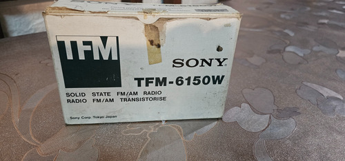 Radio Sony Tfm-6150w Plateado (Usado)