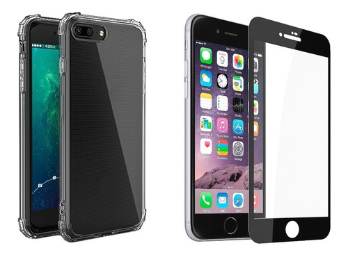 Carcasa Reforzada Para iPhone 7 Plus /8 Plus + Mica Completa