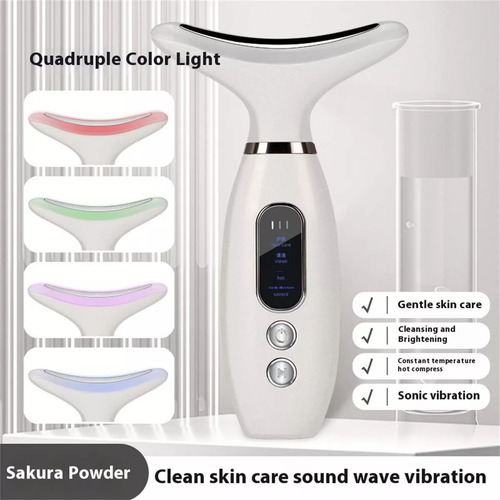 Terapias De Luz Roja Para Rostro Y Cuello, Led De 4 Colores