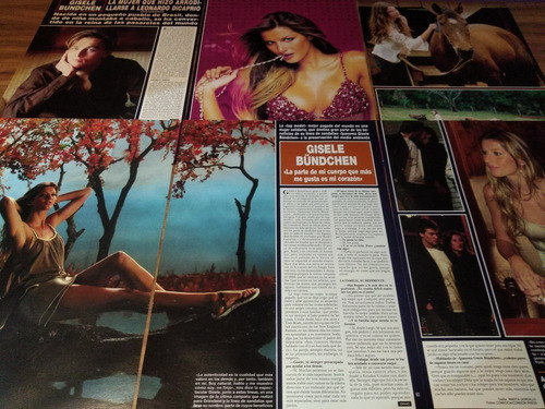 (ap045) Gisele Bundchen * Recortes Revistas Clippings (Usado)