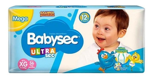 Imagem 2 de 4 de Kit Lorys Kids Yellow Sh+co + Fralda Babysec Ultrasec Xg 36u