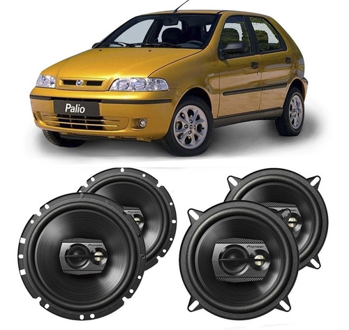 Kit Alto Falante Fiat Palio G2 2001 A 2007 Pioneer 200w